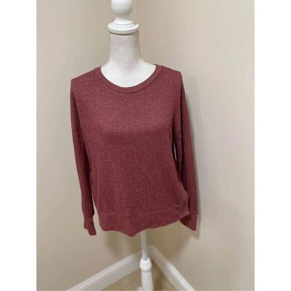 Pinque Women Crew Neck Long Sleeves Textured Sweater Size S - Picture 5 of 9